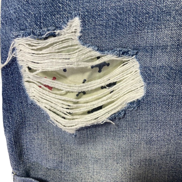 Scotch & Soda Cuffed Women Button Fly Jean Shorts 28 Festival Retro Grunge Y2K - Picture 6 of 15